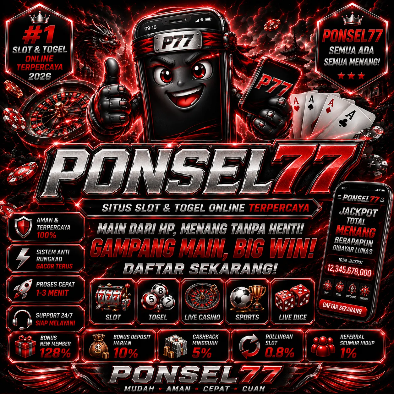 PONSEL77Banner